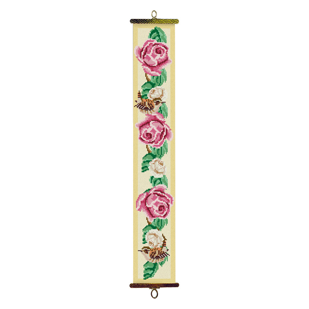 Roses And Wren Bell Pull Tapestry Kit