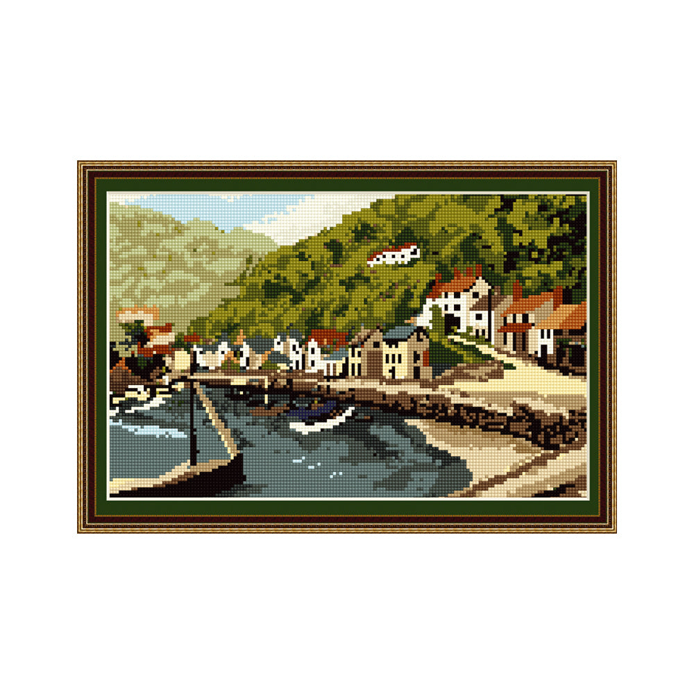 Lynmouth Harbour Tapestry Picture Kit