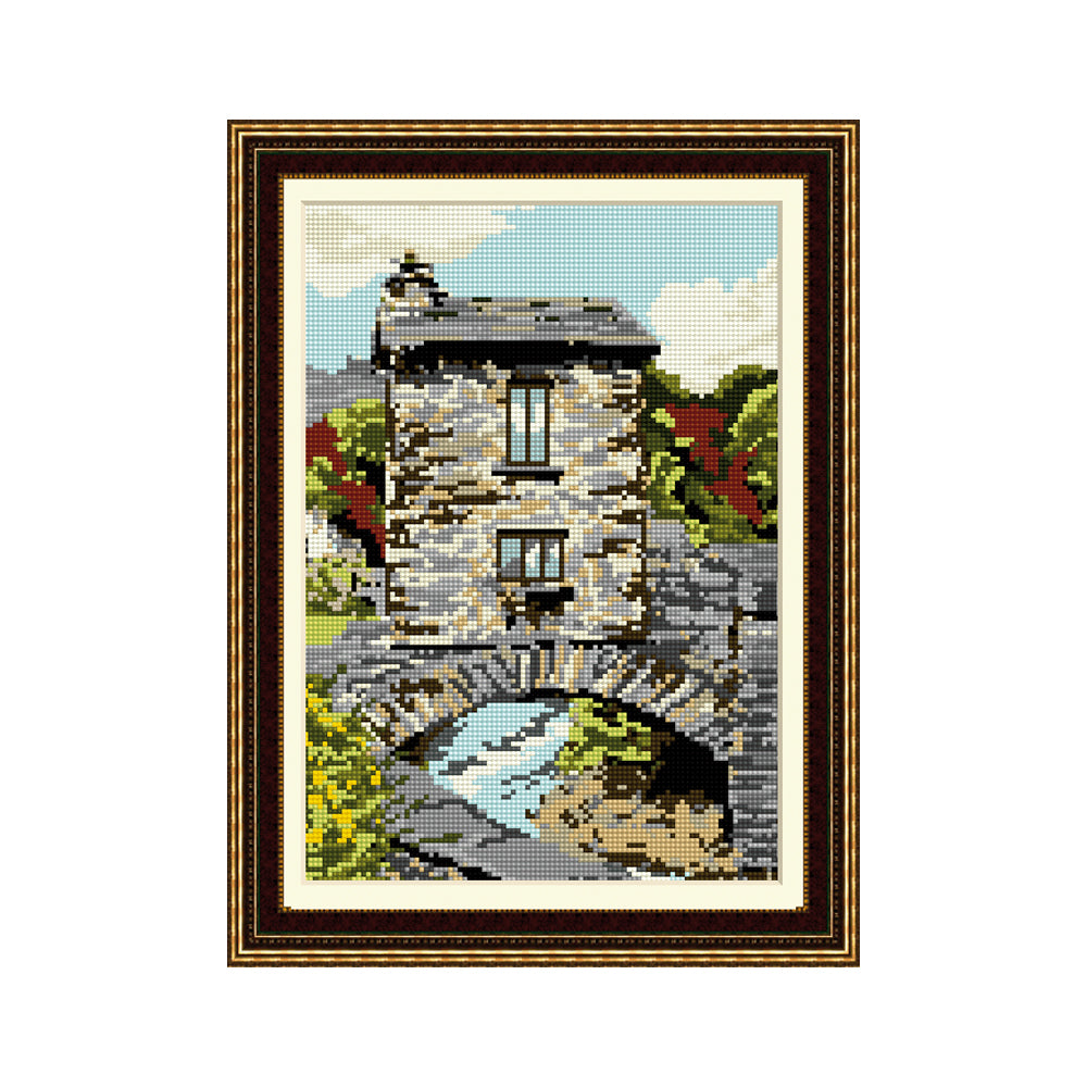 リリパットレーン15☆Bridge House(Anbleside) Bridge House, Ambleside Tapestry Picture Kit – Brigantia Needlework