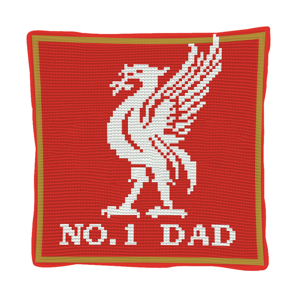 No.1 Dad Liverpool Finished Cushion