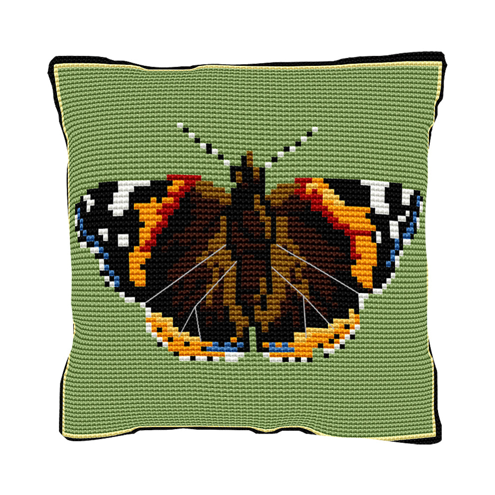 Red Admiral Cushion Tapestry Kit