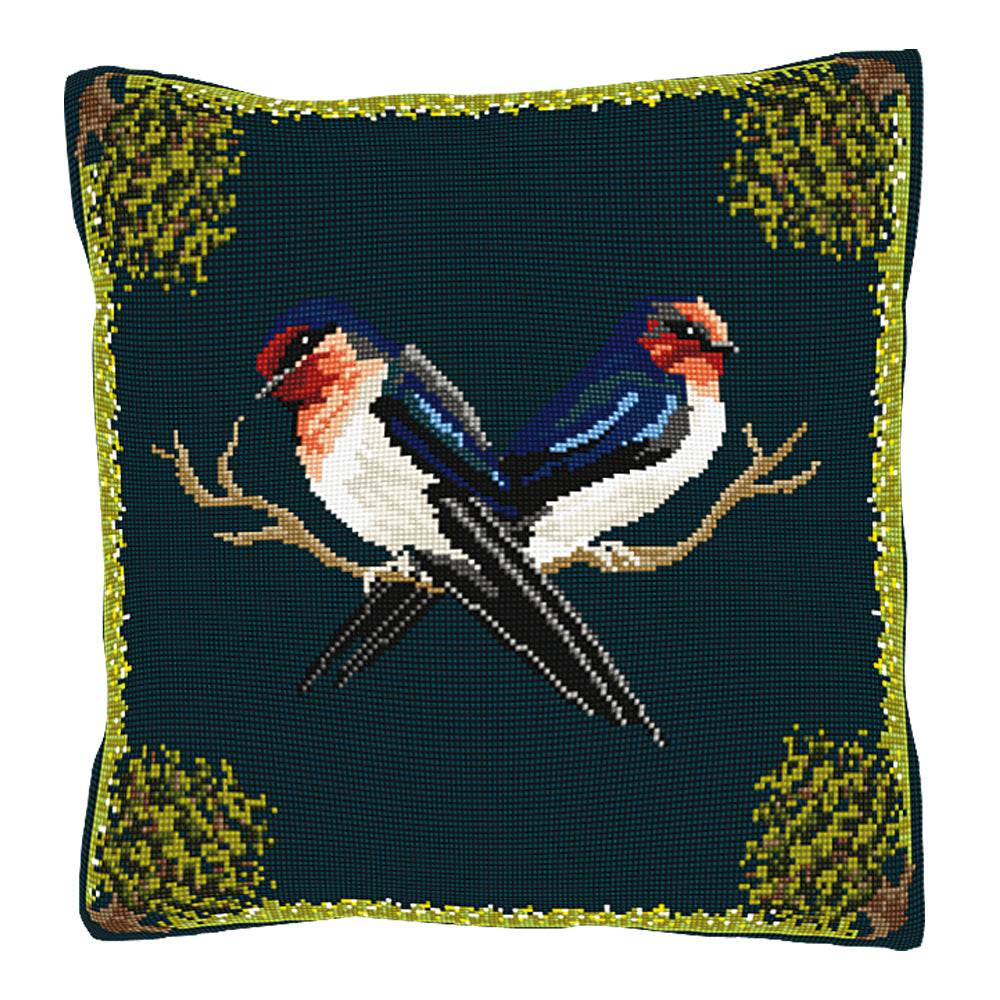 Swallows Cushion Tapestry Kit