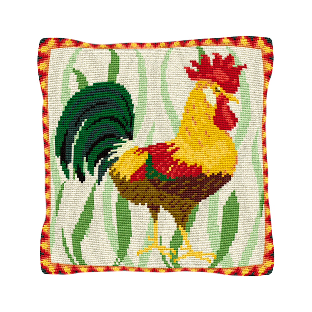 Leghorn Cockerel Cushion Tapestry Kit
