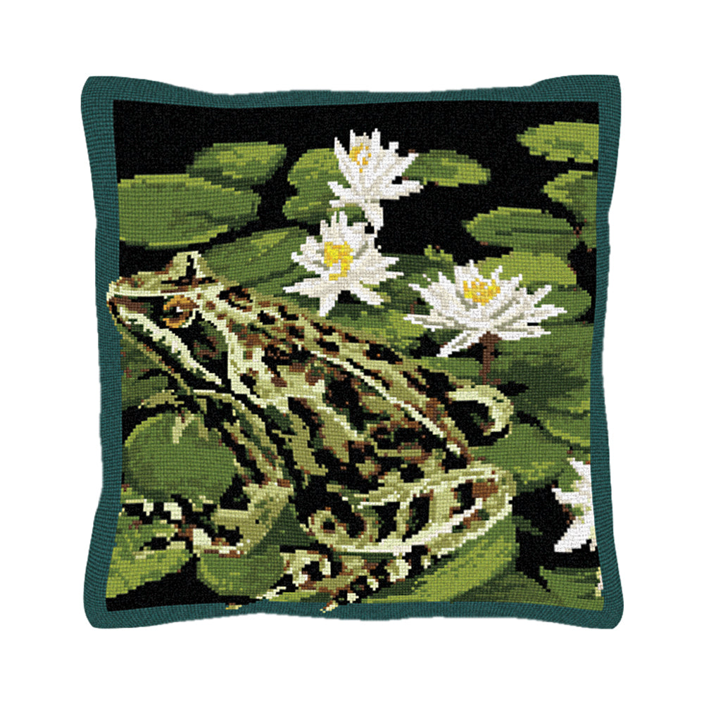 Garden Frog Cushion Tapestry Kit