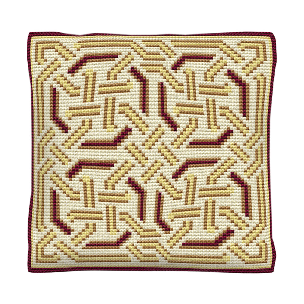 Gold Celtic Cushion Tapestry Kit