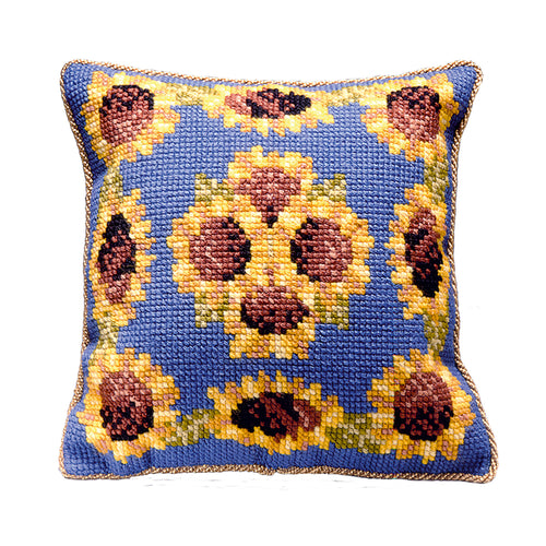 cushion tapestry kit - blue