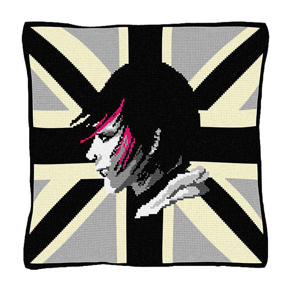 Sophie (Black & White) Cushion Tapestry Kit