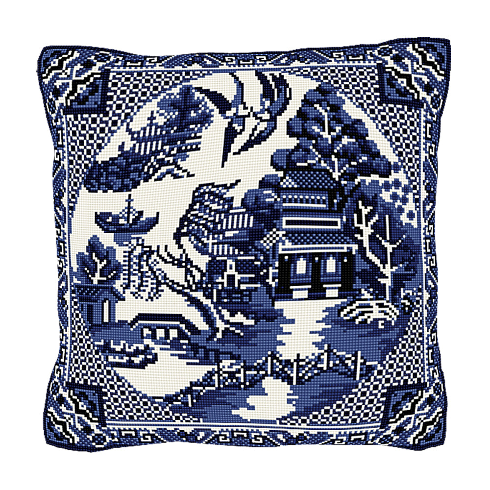 Willow Pattern Cushion Tapestry Kit