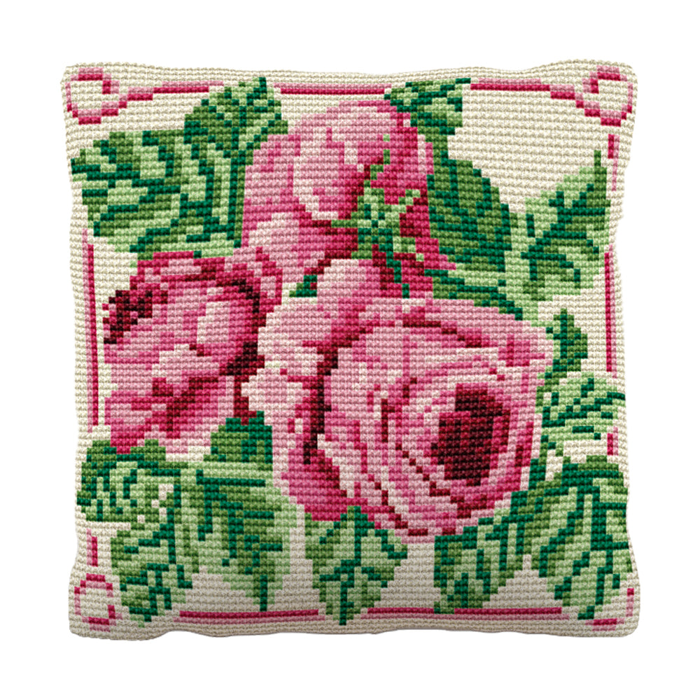 English Rose Cushion Tapestry Kit