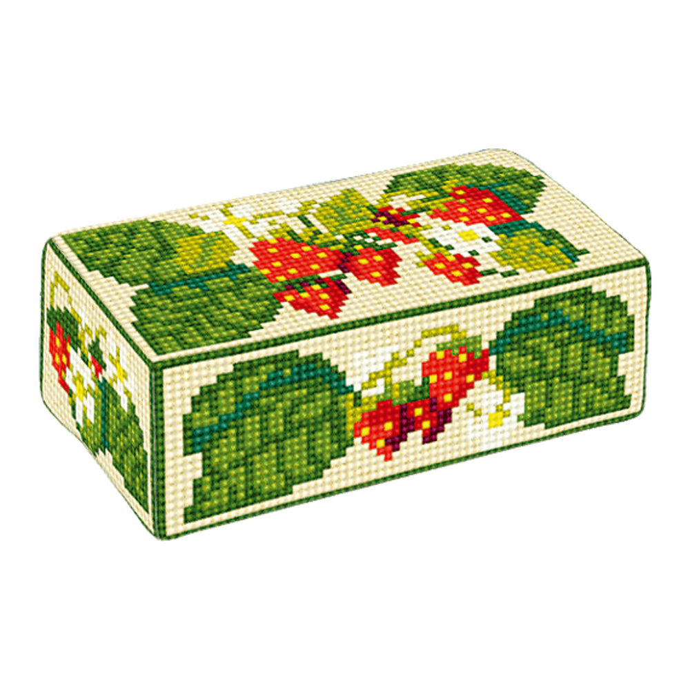 Strawberries Door Stop Tapestry Kit Brigantia Needlework
